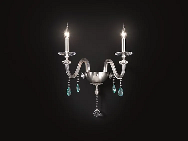 Wandleuchte mit Swarovski-Kristallen Flora A2 Euroluce Lampadari Fabrik EUROLUCE LAMPADARi aus Italien. Foto №1