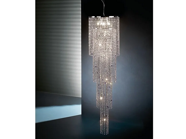 Kristallleuchter mit Sternen S14 aus der Kollektion Euroluce Lampadari Fabrik EUROLUCE LAMPADARi aus Italien. Foto №1