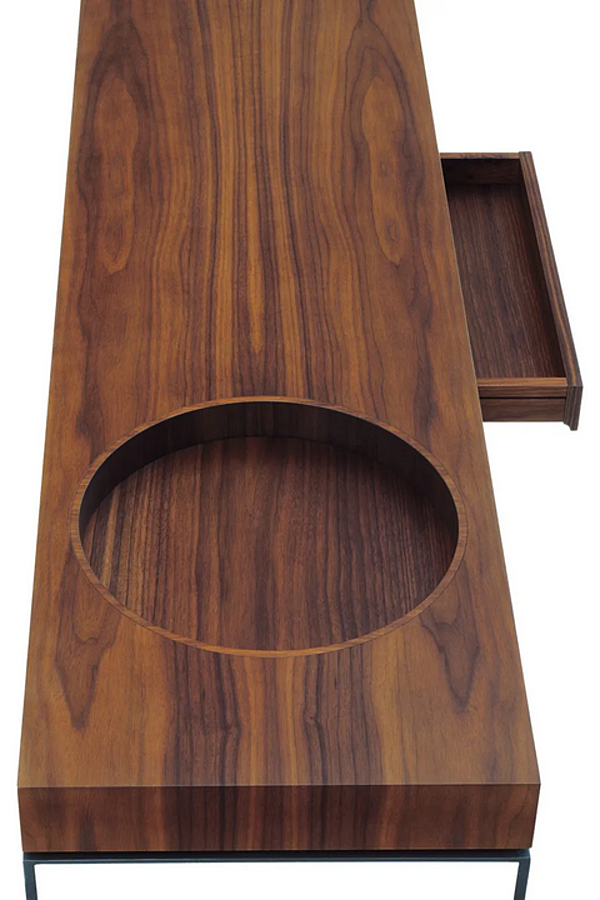 Rechteckiger Holzkonsolentisch mit Schubladen GIORGETTI AEI 60003, 60008, 60009 Fabrik GIORGETTI aus Italien. Foto №4