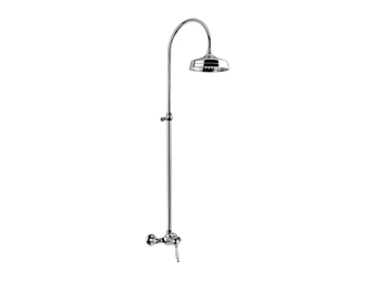 Wandmontierte Duschpaneel aus Stahl mit overhead Dusche Gaia Mobili Canterbury Wandmontierte Duschpaneel aus Stahl mit overhead Dusche Gaia Mobili Canterbury Fabrik GAIA aus Italien