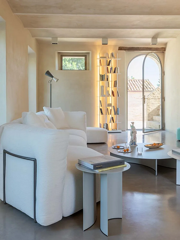 Ecksofa mit abnehmbarem Bezug aus Stoff Flou Fiocco Fabrik Flou aus Italien. Foto №5