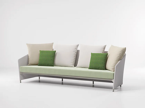 Dreisitzer Garten-Sofa mit gepolsterter Stoffbezug KETTAL Bitta Lounge Fabrik KETTAL aus Italien. Foto №3