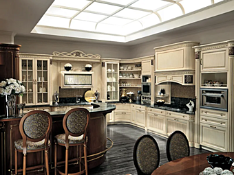 Einbauküche mit Insel Convivio von Martini Interiors Fabrik MARTINI INTERIORS aus Italien