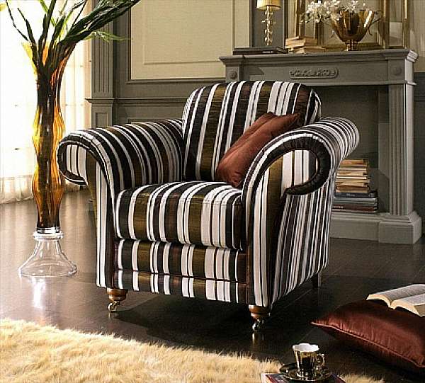 Sessel ELLESALOTTI Kansas-3 Fabrik LUXURY SOFA aus Italien. Foto №1