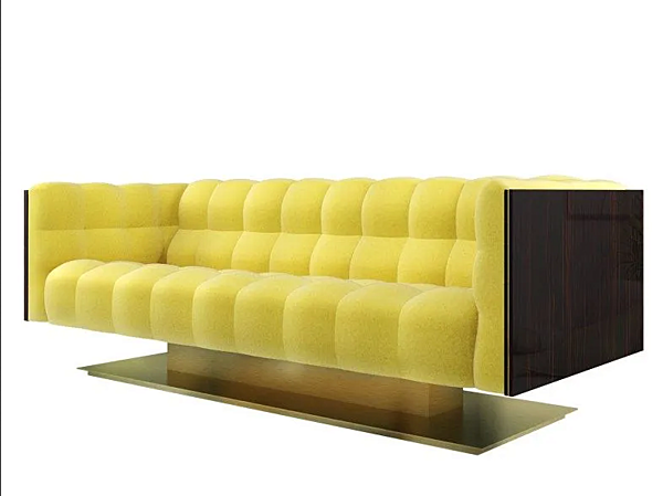 Dreisitzer Sofa mit gepolsterter Rückenlehne aus Stoff MARIONI Montgomery I0221 Fabrik MARIONI aus Italien. Foto №2