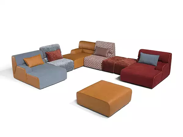 Ecksofa aus Stoff mit modularer Bauweise Egoitaliano Babouche Fabrik Egoitaliano aus Italien. Foto №6