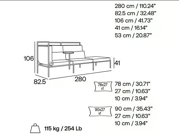 Modularer Stoffsofa Passepartout Adrenalina IMB1072977, IMB1072980, IMB1072981 Fabrik ADRENALINA aus Italien. Foto №9