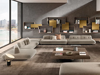 Modularsofa Sand aus Stoff LAGO 1137