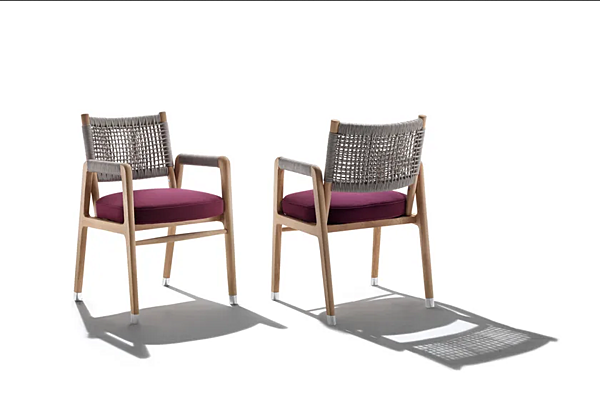 Holzstuhl mit Armlehnen Ortigia Outdoor FLEXFORM Fabrik FLEXFORM aus Italien. Foto №3