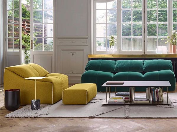 Dreisitzer Sofa aus Stoff mit abnehmbarem Bezug Plumy LIGNE ROSET Fabrik LIGNE ROSET aus Italien. Foto №3