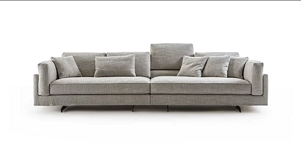 Ecksofa aus Stoff mit abnehmbarem Bezug Davis Frigerio Fabrik Frigerio aus Italien. Foto №2