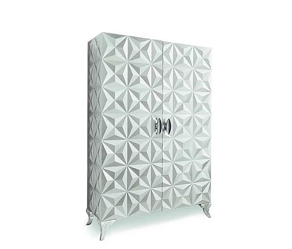 Aufbewahrungsschränkchen für das Badezimmer mit Türen aus Silberblatt Bizzotto Italia Diamond 548 Fabrik Bizzotto Italia aus Italien. Foto №3