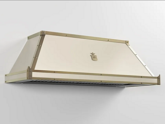 Professionelle Dunstabzugshaube aus lackiertem Metall mit integrierter Beleuchtung Officine Gullo CPP001 CPP001 Fabrik Officine Gullo aus Italien