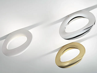 Aluminium Deckenleuchte Enck Fabbian Fabrik Fabbian aus Italien