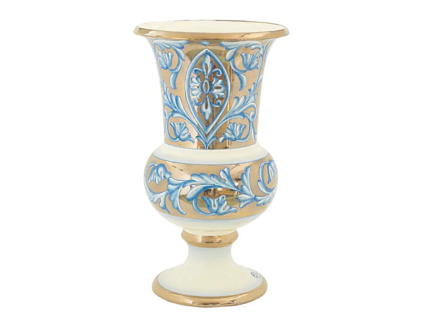 Keramische Vase Zodiaco Oro L_Antica Deruta ZD/1055/50 Fabrik L'Antica Deruta aus Italien. Foto №1