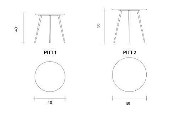 Runder MDF Couchtisch Pitt Duomo Design Fabrik Duomo Design aus Italien. Foto №5