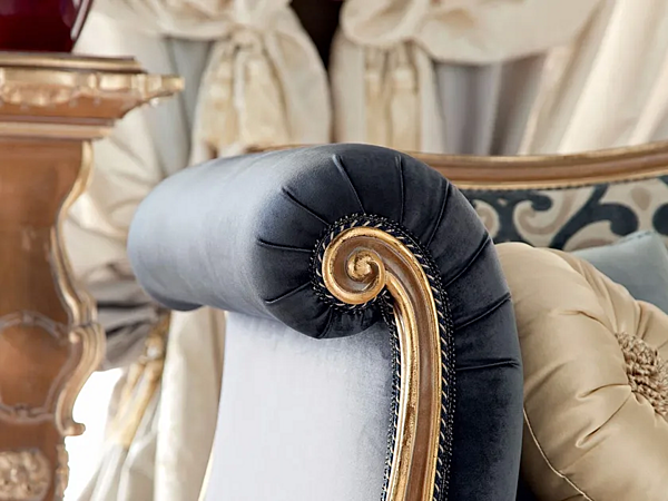 Sessel mit Armlehnen aus Stoff Modenese Luxury Interiors 13417 Fabrik MODENESE GASTONE aus Italien. Foto №3