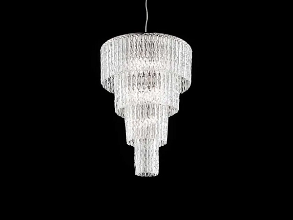 Kristall Pendelleuchte Cascade 46 Euroluce Lampadari Fabrik EUROLUCE LAMPADARi aus Italien. Foto №1