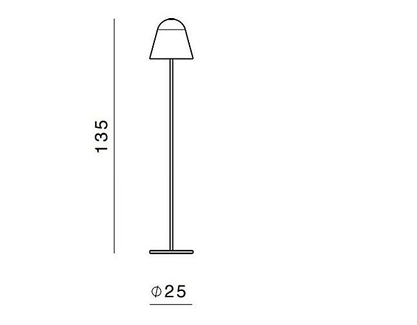 Verstellbare Stehlampe aus Glas Helios GHIDINI1961 BR404BK102 Fabrik GHIDINI1961 aus Italien. Foto №9