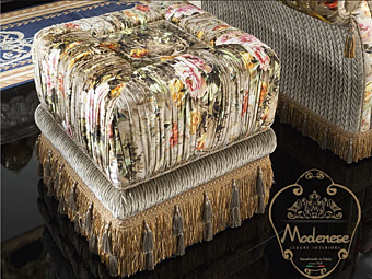 Quadratischer Couchtisch aus Stoff Modenese Luxury Interiors 15625