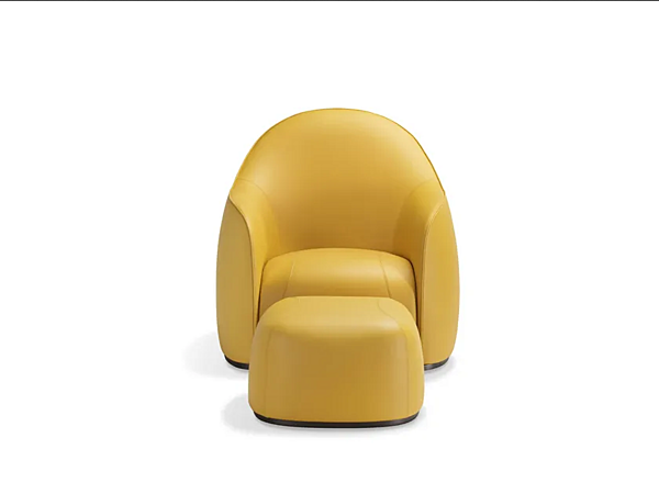 Lederarmchair mit Armlehnen GHIDINI1961 Sweet Armchair Fabrik GHIDINI1961 aus Italien. Foto №7