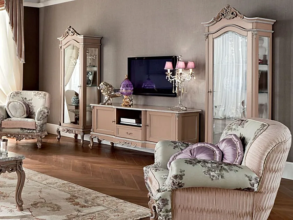 Niedriger TV-Schrank aus Massivholz MODENESE GASTONE 12110 Fabrik MODENESE GASTONE aus Italien. Foto №3