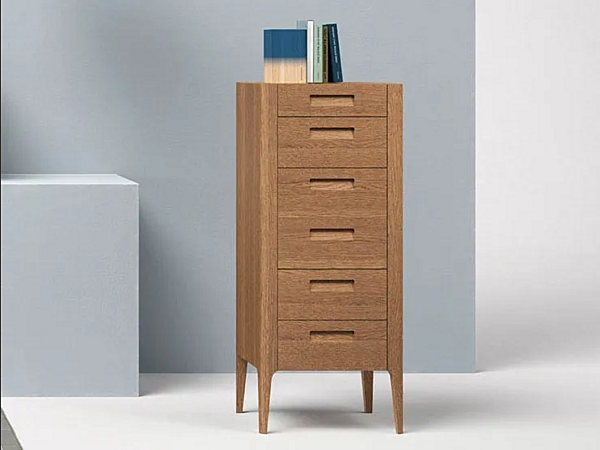 Kommode mit 6 Schubladen aus Holz NOVAMOBILI GIOTTO Fabrik NOVAMOBILI aus Italien. Foto №1