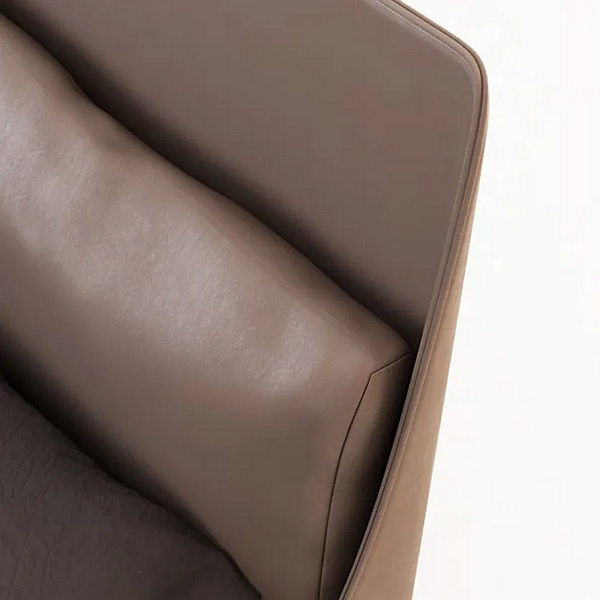 Doppelbett mit gepolstertem Kopfteil aus Nubuk FORMITALIA Futura Fabrik FORMITALIA aus Italien. Foto №6