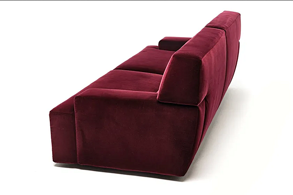 Velours Sofa mit abnehmbarem Bezug Mussi Brera Fabrik MUSSI aus Italien. Foto №3