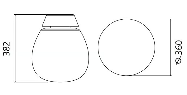 Wandleuchte und Deckenleuchte aus geblasenem Glas Empatia Artemide Fabrik Artemide aus Italien. Foto №9