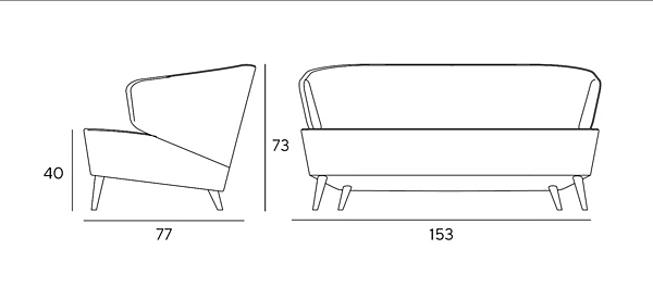 Sofa aus Stoff und Leder Arsenale GL1 INNOVA Imbottiti Fabrik Innova Imbottiti aus Italien. Foto №4