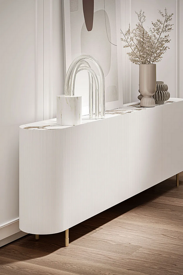 Maßgefertigte Holzküche mit Insel Radha 1 0 Old Line Fabrik Oldline aus Italien. Foto №5