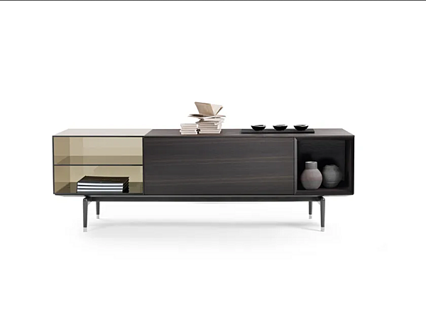Holz- und Glas-Sideboard mit Klapptüren FLEXFORM JEREMY Fabrik FLEXFORM aus Italien. Foto №5