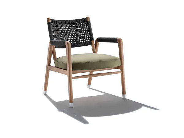 Iroko Sessel mit Armlehnen FLEXFORM Ortigia Outdoor Fabrik FLEXFORM aus Italien. Foto №1