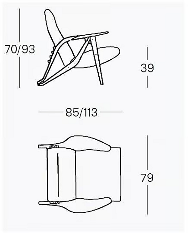 Recliner-Sessel aus Stoff oder Leder Gilda ZANOTTA cm 888 Fabrik ZANOTTA aus Italien. Foto №15