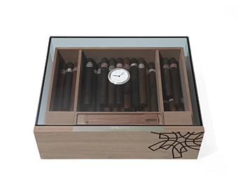 Holz- und Glas-Humidor CLUB GIORGETTI GA411G