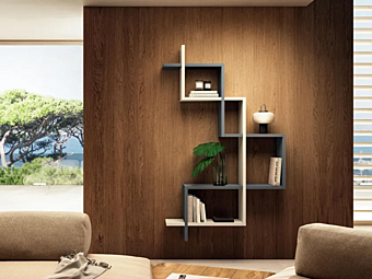 Schwebendes Bücherregal aus Holz LAGO Lagolinea 2125 2125 Fabrik LAGO aus Italien