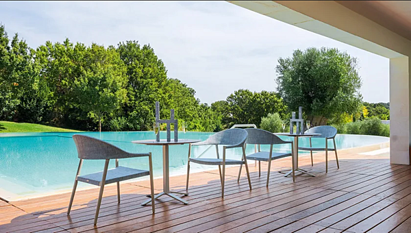 Gartenstuhl mit Armlehnen aus pulverbeschichtetem Aluminium VARASCHIN Clever Lounge 229L5, 229L3 Fabrik VARASCHIN aus Italien. Foto №7