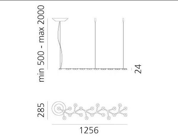 LED Pendelleuchte aus Metall Artemide LED Net Line 1578050APP Fabrik Artemide aus Italien. Foto №6