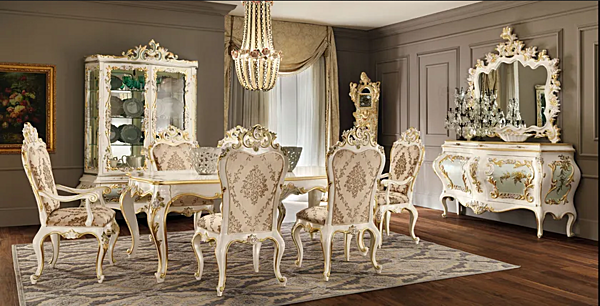 Wandmontierter gerahmter Spiegel aus Glas Modenese Luxury Interiors 11625 Fabrik MODENESE GASTONE aus Italien. Foto №5