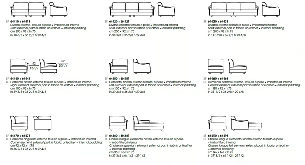 Ecksofa aus Stoff mit weicher Rückenlehne GIORGETTI Fabula Fabrik GIORGETTI aus Italien. Foto №7