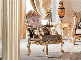 Stoffstuhl mit Armlehnen Modenese Luxury Interiors 15524 Fabrik MODENESE GASTONE aus Italien