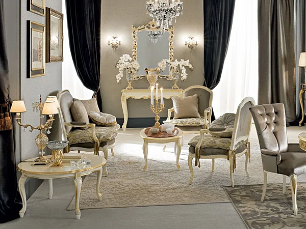 Stoffsofa klein Modenese Luxury Interiors 12431 Fabrik MODENESE GASTONE aus Italien. Foto №3