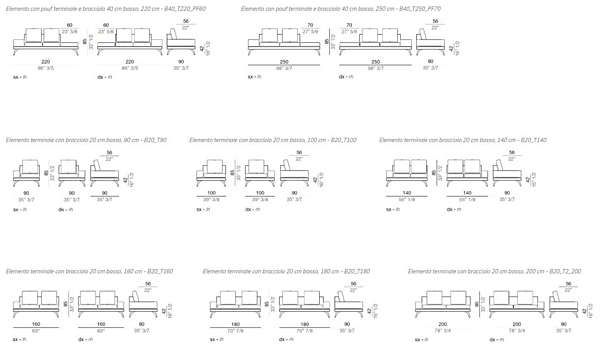 Ecksofa aus Stoff mit modularen Elementen Mussi Acanto Fabrik MUSSI aus Italien. Foto №12