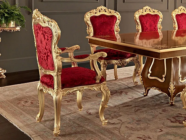 Polsterstuhl mit Armlehnen Modenese Luxury Interiors 11508 Fabrik MODENESE GASTONE aus Italien. Foto №1