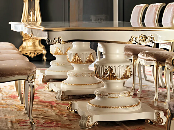 Rechteckiger Esstisch aus Massivholz Modenese Luxury Interiors 11114 Fabrik MODENESE GASTONE aus Italien. Foto №3