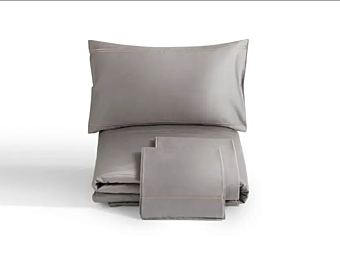 Bettlaken aus Satin mit Monogramm und Stickerei GIORGETTI