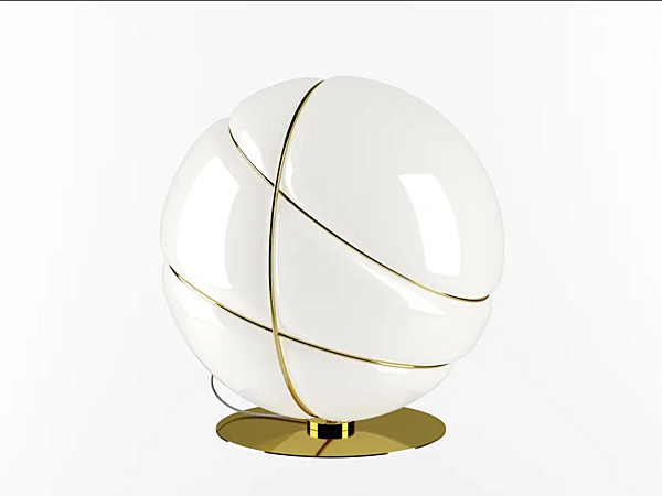 Tischlampe aus geblasenem Glas Armilla Fabbian Fabrik Fabbian aus Italien. Foto №1