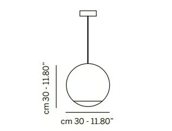 Pendelleuchte aus PMMA und Eisen Nobody Sphere Euroluce Lampadari Fabrik EUROLUCE LAMPADARi aus Italien. Foto №4