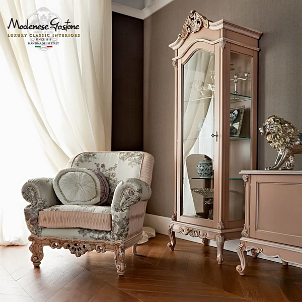 Bequemer Sessel mit Armlehnen aus Stoff Modenese Luxury Interiors 12423 Fabrik MODENESE GASTONE aus Italien. Foto №2